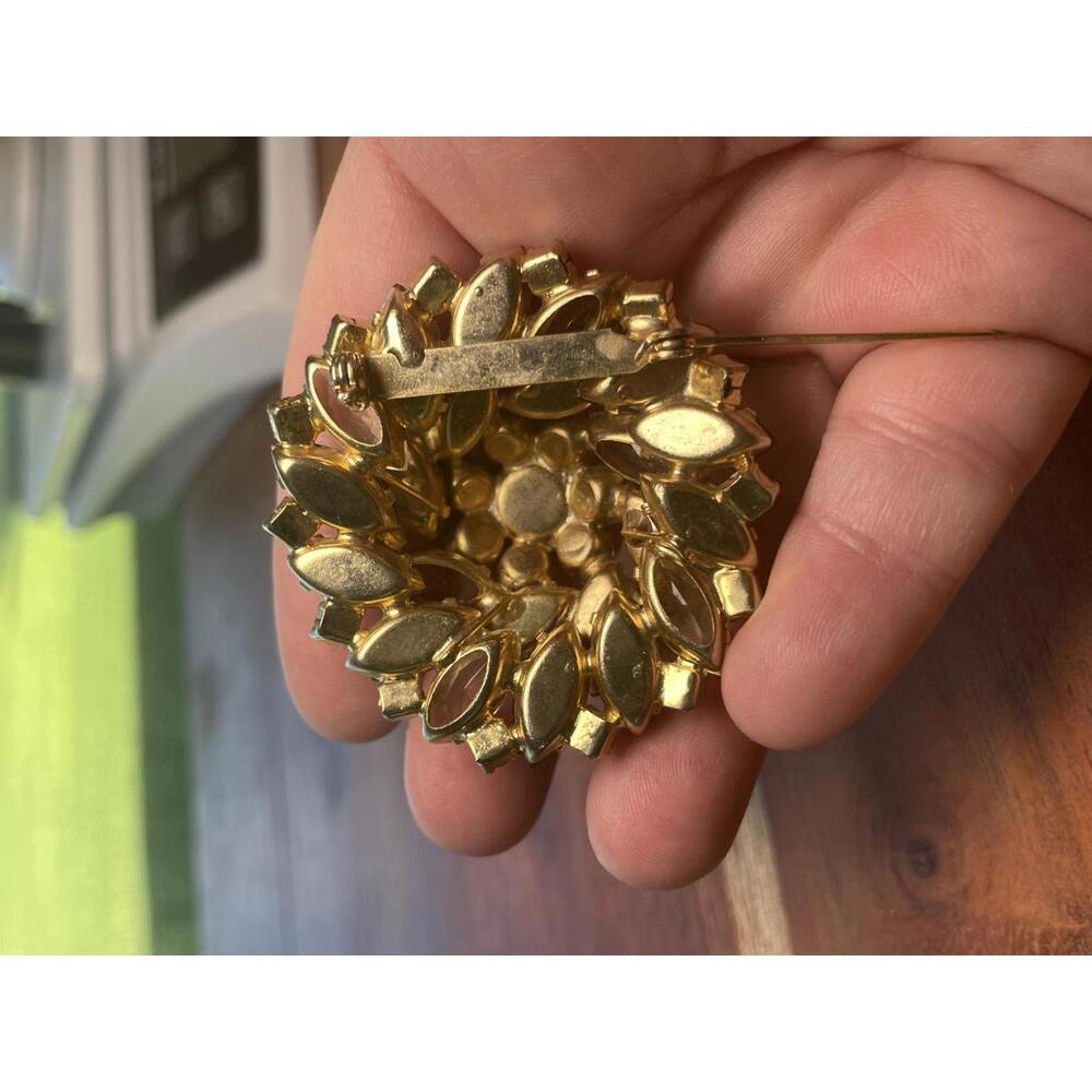 Vintage Juliana D&E Fall Colors Rhinestone Dome Brooch - Picture 4 of 7